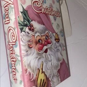 Christmas Stash Book Pink Decorative Hollowed Out to hide things